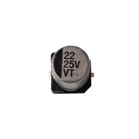 خازن الکترولیت 22U 25V SMD(محصول در پک 20 عددی می باشد)