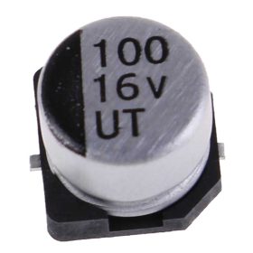 خازن الکترولیت ۱۰۰U 16V SMD(محصول در پک ۲۰ عددی می باشد)