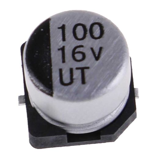 خازن الکترولیت 100U 35V SMD | Electrolytic capacitor 100U 35V SMD