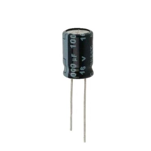 خازن 100 میکرو فاراد 25 ولت | Capacitor 100 microfarads 25 volts