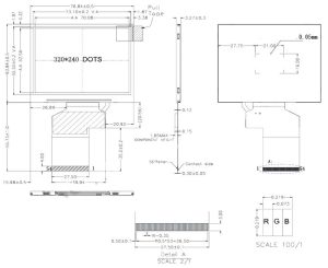 دیتا شیت نمایشگر 3.5 اینچ |3.5 inch display data sheet 