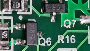 محل قرار گیری ماسفت A18e داخل برد |Location of MOSFET A18e inside the board